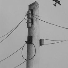 Llàpis - perspectiva espai lliure. Ilustração tradicional projeto de Nerea Iznájar Blázquez - 28.09.2022