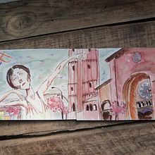 Mi proyecto del curso: Sketching artístico en acuarela: atrévete a expresar tus ideas . Un projet de Illustration traditionnelle, Esquisse , Créativité, Dessin, Aquarelle , et Carnet de croquis de Pau Flo - 28.09.2022