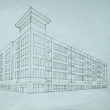 1DA- Perspectiva cónica y con dos puntos de fuga. Drawing, Pencil Drawing, Realistic Drawing, Artistic Drawing, Architecture, Interior Architecture, and ArchVIZ project by Stephanie W - 09.28.2022