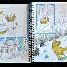 Meu projeto do curso: Sketchbook para iniciantes: desenhe o mundo ao seu redor. Traditional illustration, Sketching, Creativit, Drawing, and Sketchbook project by Deb - 09.28.2022