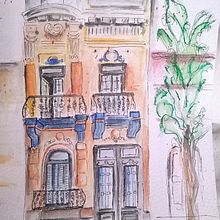 "Casita de Buenos Aires". Sketching, Drawing, Architectural Illustration, Sketchbook & Ink Illustration project by Alejandra Luna - 09.23.2022