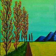 Mi proyecto del curso: Introducción a la pintura de paisajes en acrílico. Een project van Traditionele illustratie, Schilderij,  Acr y lschilderij van karemcarreno - 28.09.2022