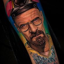 Heisenberg . Traditional illustration, Ink Illustration, Tattoo Design, Film, Video, TV, Fine Arts, and Street Art project by Cristina Castillo Navarro - 09.28.2022