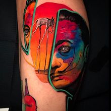 Salvador Dalí . Traditional illustration, Ink Illustration, Fine Arts, and Art Direction project by Cristina Castillo Navarro - 09.28.2022