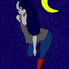 Fanart da Marceline de Hora de Aventura. Un proyecto de Ilustración tradicional de arthurpms - 29.09.2022