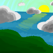 Paisagem para o mar. Projekt z dziedziny Trad, c i jna ilustracja użytkownika arthurpms - 29.09.2022