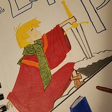 La espada en la piedra - 1963. Un proyecto de Dibujo y Dibujo con lápices de colores de Andrea Herrera - 29.09.2022