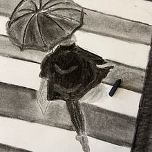 D.A2: dibujo con carboncillo. Een project van  Artistieke tekening van Carla Villamana - 29.09.2022