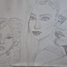 Portraits sous différents angles. Un proyecto de Dibujo a lápiz, Dibujo de Retrato y Dibujo de tatiana - 29.09.2022