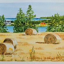 My project for course: Natural Landscapes in Watercolor. Un proyecto de Bellas Artes, Pintura y Pintura a la acuarela de Bobbi Dale Kelly - 29.09.2022