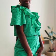 Ensemble broderie anglaise verte. Projekt z dziedziny  Sz i cie użytkownika cedrha_mdc - 29.09.2022