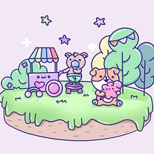 My project for course: Designing Kawaii Worlds: Spread Joy Through Illustration. Character Design, Digital Illustration, and Manga project by johanna_sofie - 09.30.2022
