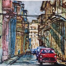 Mi proyecto del curso: Paisajes urbanos en acuarela. Un proyecto de Bellas Artes, Pintura a la acuarela e Ilustración arquitectónica de Pablo Fernando Loyola - 05.09.2022