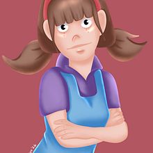 My project for course: Female Cartoon Character Design with Procreate. Un proyecto de Ilustración tradicional, Ilustración digital y Dibujo digital de Iza A. - 30.09.2022