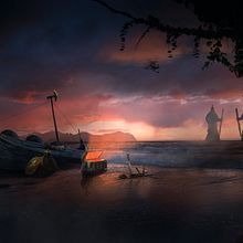 "Tesoro Vikingo" por Rouge Gastón. Un proyecto de Matte Painting y Fotomontaje de Gastón Rouge - 20.03.2022