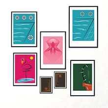 Minimmalistic digital poster. Un proyecto de Ilustración tradicional, Diseño, Bellas Artes, Ilustración vectorial, Creatividad y Decoración de interiores de Art Lawitzki - 02.02.2021