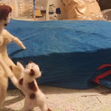 Persépolis e Duque . Un proyecto de Artesanía, Diseño de juguetes, Tejido, Needle felting y Diseño textil de Izabela Nascente - 27.09.2022