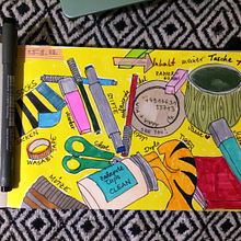 Mein Abschlussprojekt für den Kurs: Illustriertes Tagebuch: Tägliche bewusste Übung. Un proyecto de Bellas Artes, Bocetado, Creatividad, Dibujo y Sketchbook de Christiane Bischoff - 30.09.2022