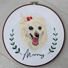 Murray portrait embroidery Ein Projekt aus dem Bereich Stickerei, Textildesign und Nähen von Holly Clothier - 01.10.2022