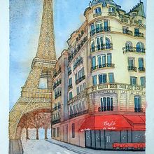 My project for course: Architectural Sketching with Watercolor and Ink. Sketching, Drawing, Watercolor Painting, Architectural Illustration, Sketchbook & Ink Illustration project by Diyana - 10.01.2022