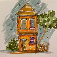 My project for course: Expressive Architectural Sketching with Colored Markers. Sketching, Drawing, Architectural Illustration, Sketchbook & Ink Illustration project by Jakki Marr - 10.01.2022