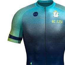 Equipaciones de ciclismo, Asociación Ciclista Ejea.. Un progetto di Design, Stampa tessile, Tintura tessile e Product design di Raul Marcos Giménez Robres - 01.10.2022