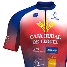 Equipaciones de ciclismo, Club Ciclista Calanda.. Un proyecto de Diseño, Estampación textil, Teñido Textil y Diseño de producto de Raul Marcos Giménez Robres - 01.10.2022