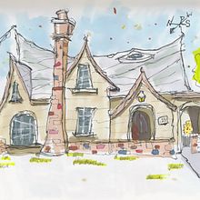 My project for course: Expressive Architectural Sketching with Colored Markers. Sketching, Drawing, Architectural Illustration, Sketchbook & Ink Illustration project by Bart Ingraldi - 09.17.2022