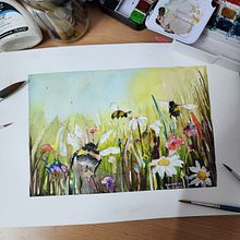 My project for course: Illustrating the Natural World with Watercolor and Charcoal. Un proyecto de Ilustración tradicional, Pintura e Ilustración naturalista				 de Melissa D'Cruz - 01.10.2022