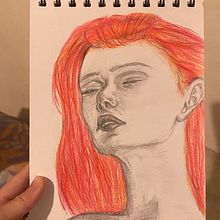 Mi proyecto del curso: Sketchbook de retrato: explora el rostro humano. Un proyecto de Bocetado, Dibujo, Dibujo de Retrato, Dibujo artístico y Sketchbook de Angelina Emma Diaz - 01.10.2022