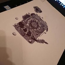Mein Abschlussprojekt für den Kurs: Kugelschreiber-Illustration im Skizzenbuch: Aus Fehlern lernen. Un proyecto de Bocetado, Dibujo, Sketchbook e Ilustración con tinta de Leoni G. - 01.10.2022