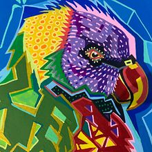 Mi proyecto del curso: Pintura acrílica estilizada: explora el color y la forma loro Ein Projekt aus dem Bereich Malerei mit Acr und l von Juan jose Verdejo - 01.10.2022
