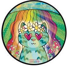Hippie Kitty. Un proyecto de Ilustración tradicional de Sarah Green - 30.09.2022
