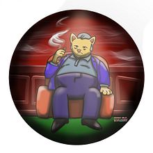 Fat Kitty. Un proyecto de Ilustración tradicional de Sarah Green - 30.09.2022