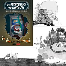 Novela infantil ilustrada "Los misterios de Katbury". Un proyecto de Ilustración tradicional, Literatura infantil						, Diseño de personajes, Ilustración infantil, Escritura creativa, Escritura de ficción y Álbum ilustrado						 de Elena Catalán - 01.09.2022