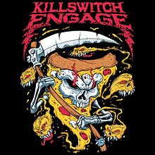 Killswitch Engage - Pizza Slice Grim Reaper. Un proyecto de Ilustración tradicional de Marcos Cabrera - 03.10.2022