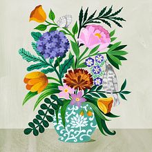 Mein Abschlussprojekt für den Kurs: Florale Illustration mit Gouache. Projekt z dziedziny Ilustracja c, frowa, R, sunek botaniczn i Malowanie gwaszami użytkownika Kirsten - 03.10.2022