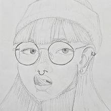 My project for course: Portrait Sketchbooking: Explore the Human Face. Sketching, Drawing, Portrait Drawing, Artistic Drawing, and Sketchbook project by its_hannahhh - 10.03.2022