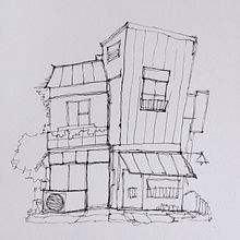 Mi proyecto del curso: Dibujo arquitectónico expresivo con marcadores de colores Ein Projekt aus dem Bereich Skizzenentwurf, Zeichnung, Architektonische Illustration, Sketchbook und Illustration mit Tinte von David Vera - 03.10.2022