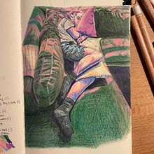 Expressive Figure Drawing: Explore Lines, Shapes, and Colors Ein Projekt aus dem Bereich Traditionelle Illustration, Zeichnung, Zeichnen mit Buntstiften und Anatomische Zeichnung von DiGa Me - 29.09.2022