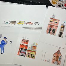 My project for course:  Imaginary Places: Draw, Paint, and Digitize on Photoshop. Sketching, Drawing, Digital Illustration, Architectural Illustration, and Narrative project by Alan Furst - 10.03.2022