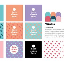 Mi proyecto del curso: Diseño de identidad de marca: Date Chocolate. Un projet de Design , Direction artistique, Br, ing et identité, Design graphique , et Création de logos de Mariana Montoya - 03.10.2022