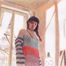 esci da questo corpo. Un proyecto de Ilustración tradicional, Bellas Artes, Dibujo a lápiz, Dibujo artístico, Pintura gouache y Dibujo con lápices de colores de Anna Cercignano - 04.10.2022