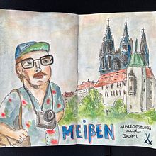 Mein Abschlussprojekt für den Kurs: Aquarellsketching: Drück deine Ideen aus . Traditional illustration, Sketching, Creativit, Drawing, Watercolor Painting, and Sketchbook project by Matthias - 10.04.2022