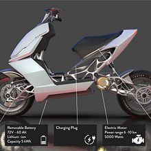 Darwini - Generative Hyperscooter. Un projet de Design industriel , et Modélisation 3D de Antonio Sias - 01.06.2022