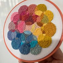 French Knots Pastel. Embroider project by Coricrafts - 10.04.2022