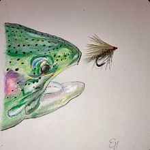 Fly Fishing Art & etc.. Un progetto di Bozzetti di Eric Halloran - 05.10.2022