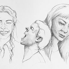 My project for course: Portrait Sketchbooking: Explore the Human Face. Een project van  Schetsen,  Tekening,  Portrettekening,  Artistieke tekening y Sketchbook van michele_marti - 05.10.2022