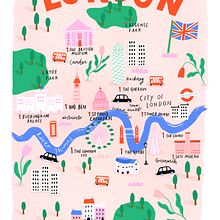 Map Illustration. Traditional illustration project by Jessica Smith - 10.04.2022