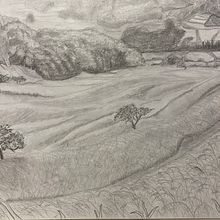 Landscape . Traditional illustration project by Yuko - 10.05.2022